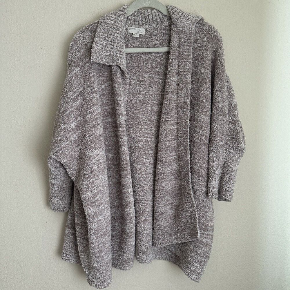 Barefoot‎ Dreams Cozychic Cardigan Womens One Size Tan Beige